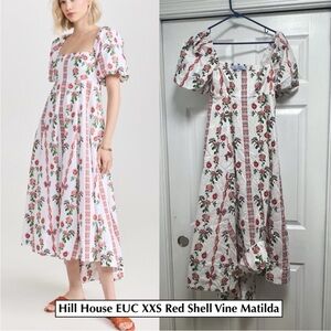 Hill House Pink and Red High Low Sundress